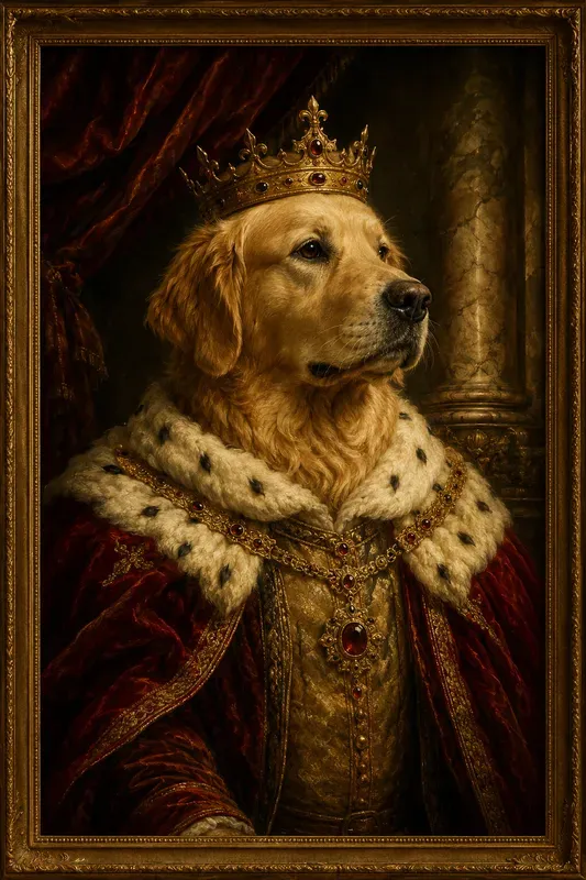 Royal Renaissance Pet Portrait Oils