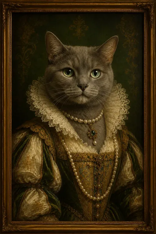 Royal Renaissance Pet Portrait Oils