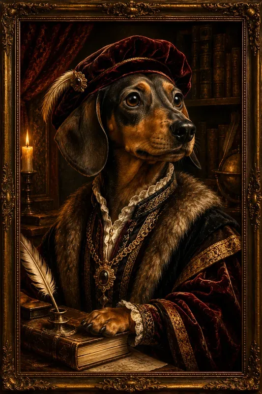 Royal Renaissance Pet Portrait Oils