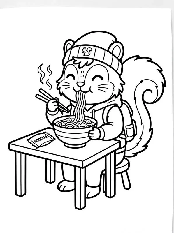 Cute Animal Coloring Book Pages