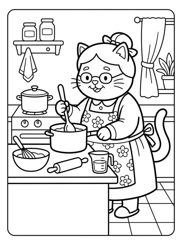 Cute Animal Coloring Book Pages