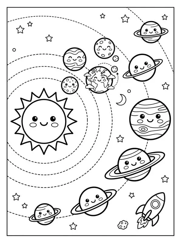 Cute Animal Coloring Book Pages