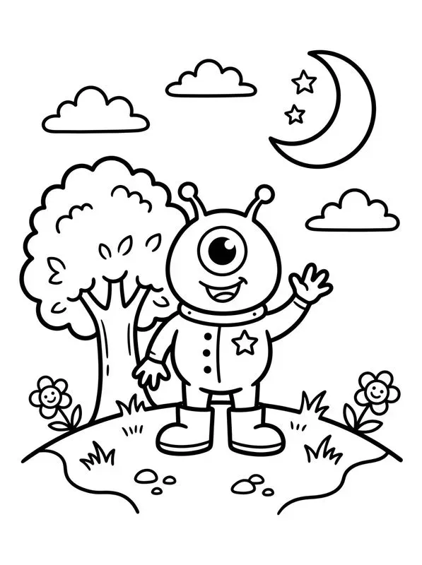 Cute Animal Coloring Book Pages