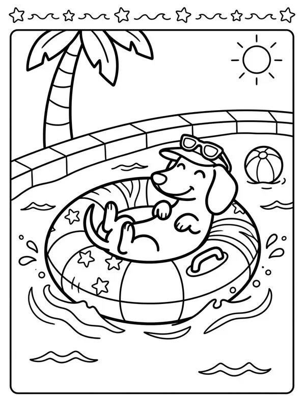 Cute Animal Coloring Book Pages