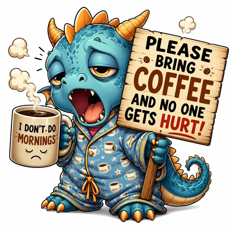 Cute Character Coffee Quote Tshirts