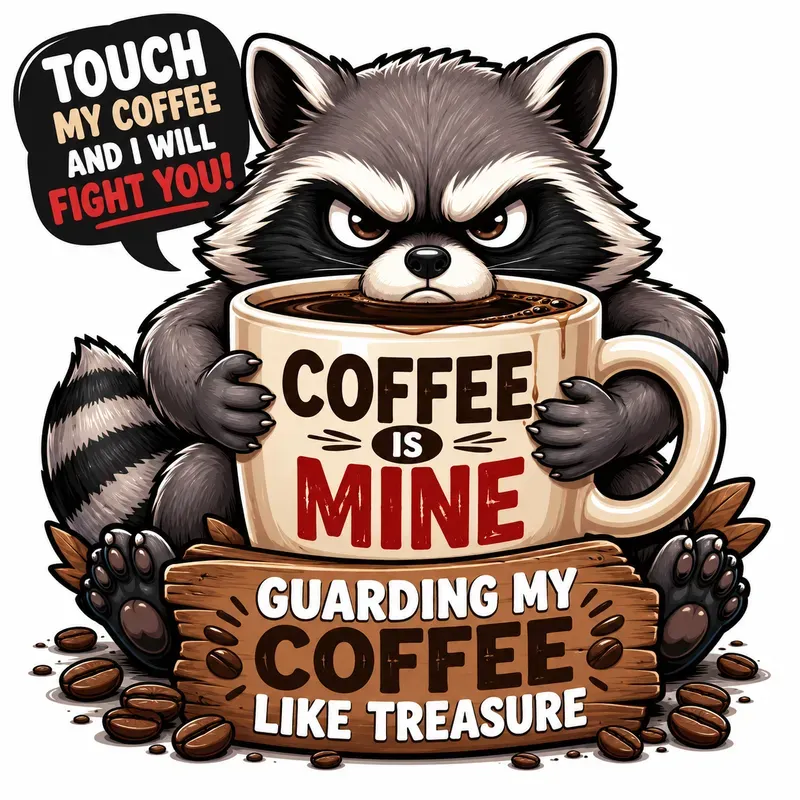 Cute Character Coffee Quote Tshirts