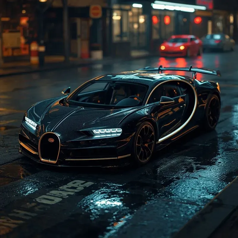 3D Cyberpunk Luxury Hypercars
