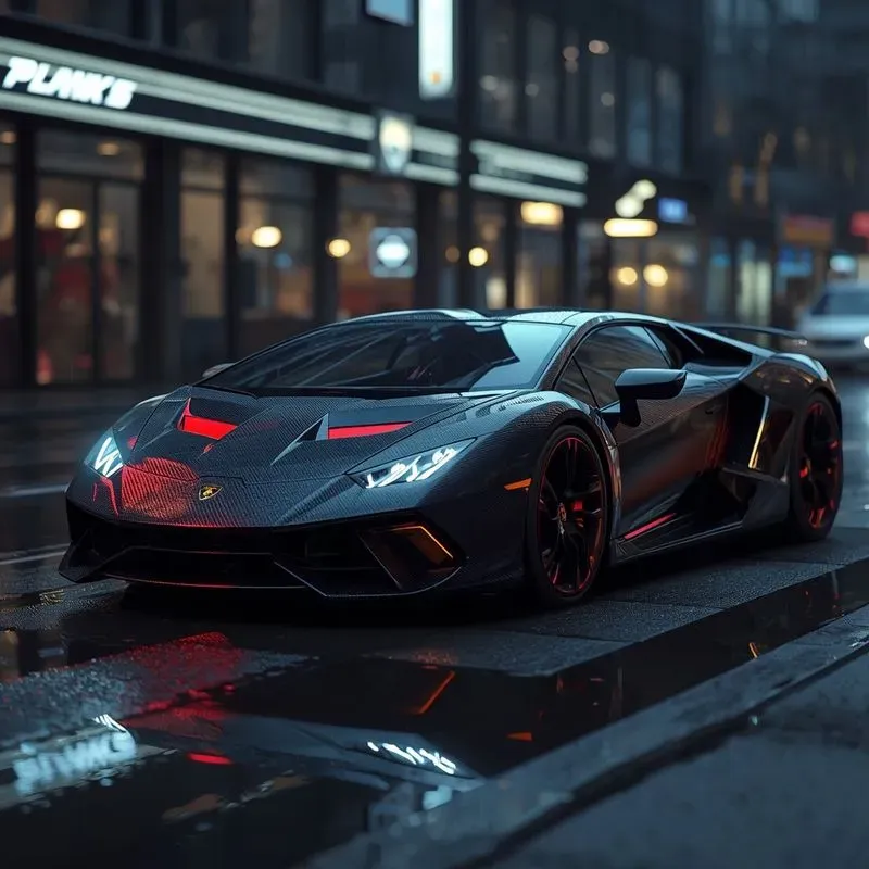 3D Cyberpunk Luxury Hypercars