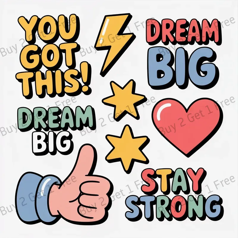 Hand Drawn Vector Sticker Sets