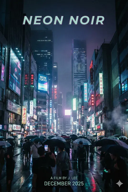 Filmstyle City Night Wall Art