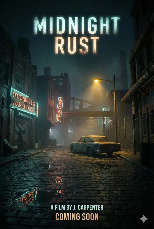 Filmstyle City Night Wall Art