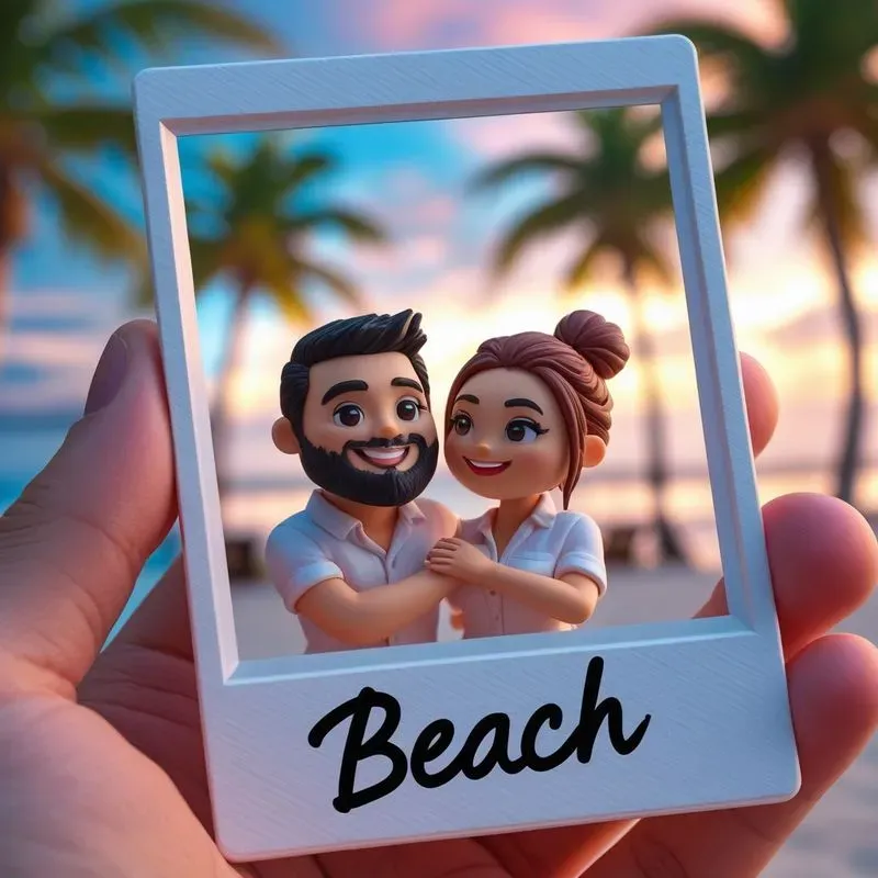 3D Chibi Couple Instax Photo Generator