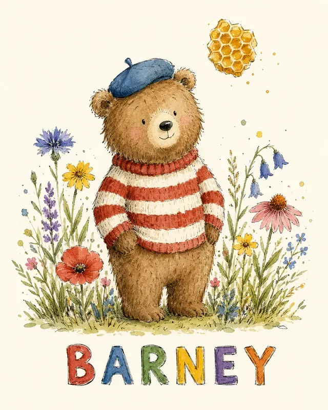 Whimsical Watercolor Animal Characters