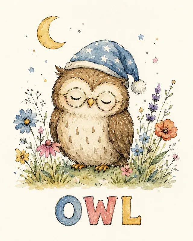 Whimsical Watercolor Animal Characters
