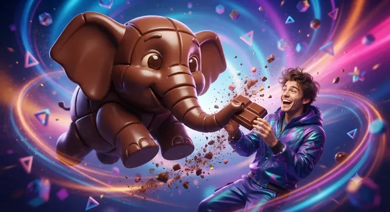 Modern 3D Chocolate Advertisements