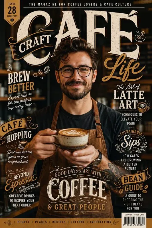 Handdrawn Editorial Magazine Covers
