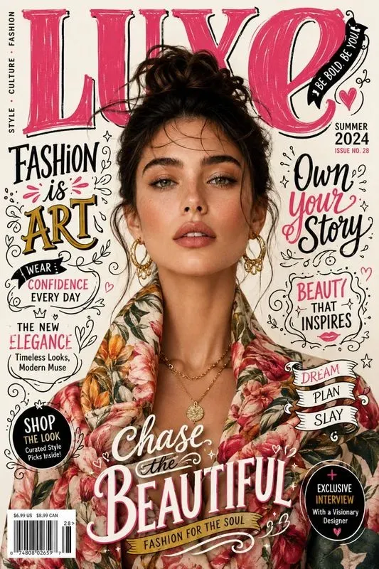 Handdrawn Editorial Magazine Covers