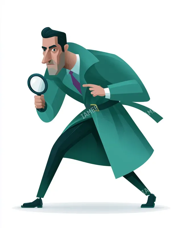 Vector Caricatures In Greens