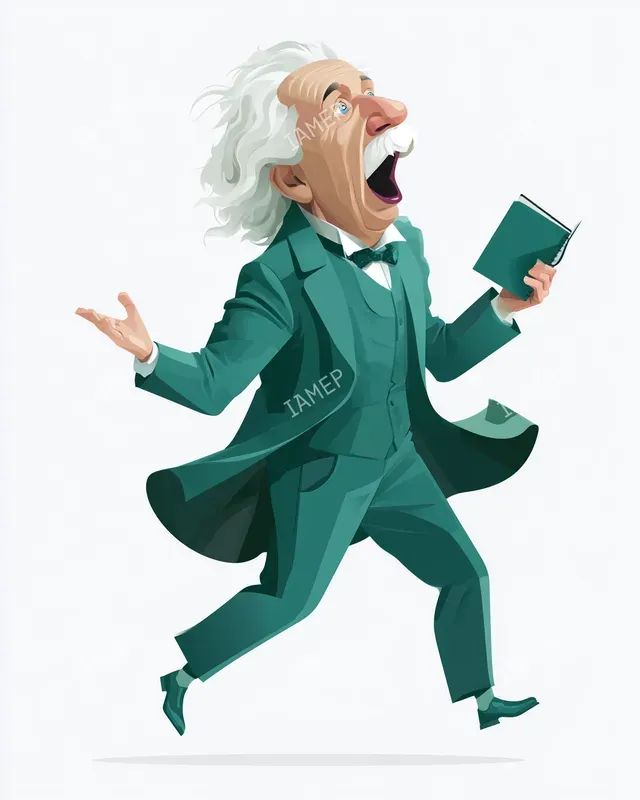 Vector Caricatures In Greens