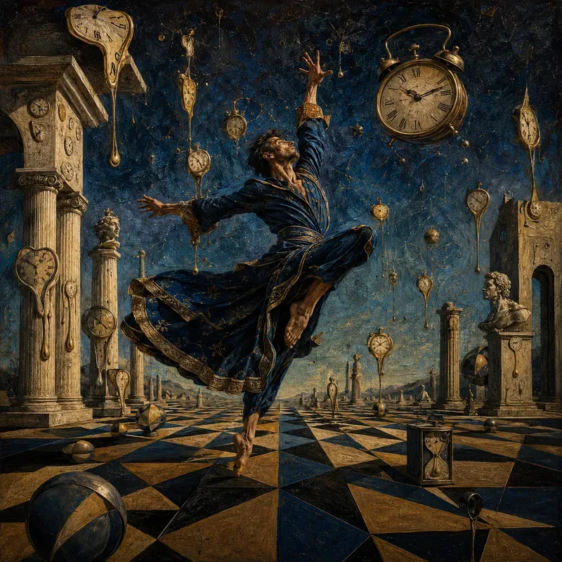 Surrealist Dancers Of Time