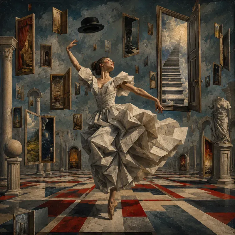 Surrealist Dancers Of Time