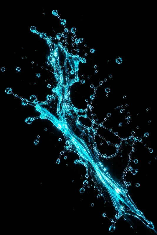 Neon Liquid Splashes