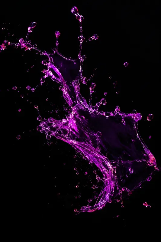 Neon Liquid Splashes