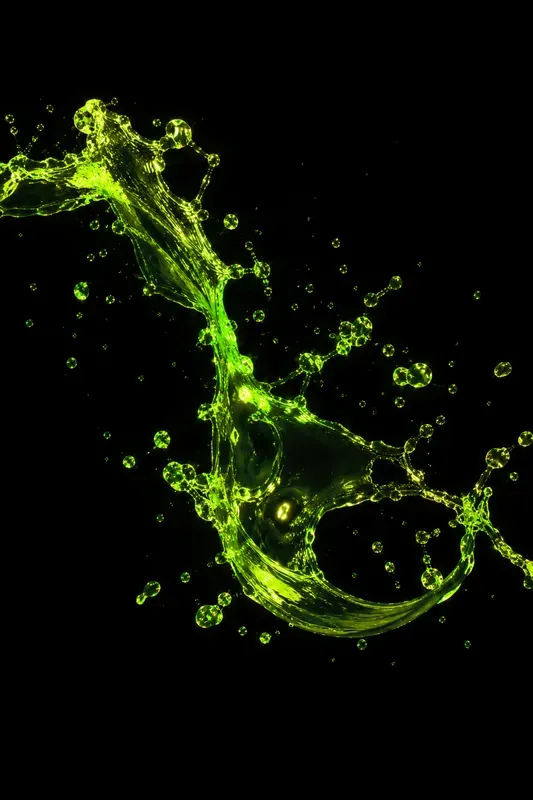 Neon Liquid Splashes