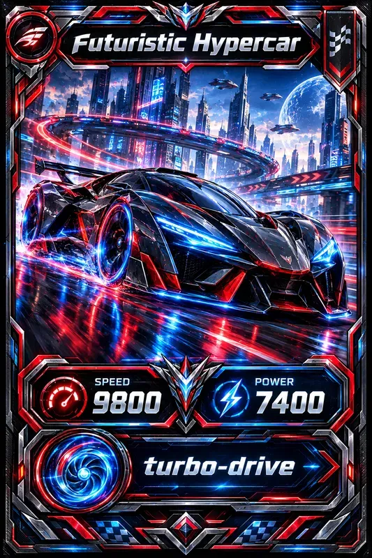 Anime Collectible Card Designs