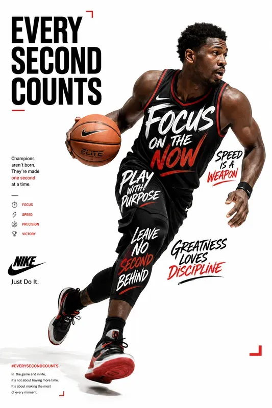 Bold Typography Sports Ads