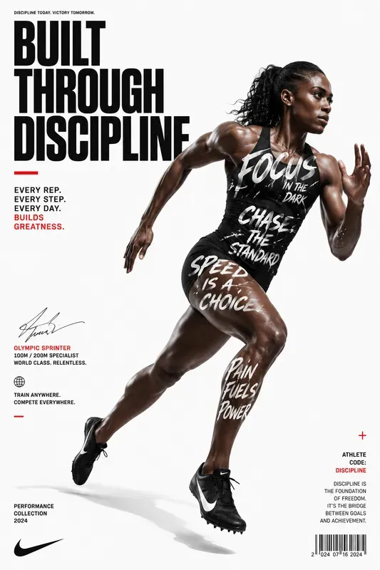 Bold Typography Sports Ads