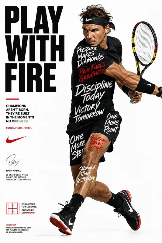 Bold Typography Sports Ads
