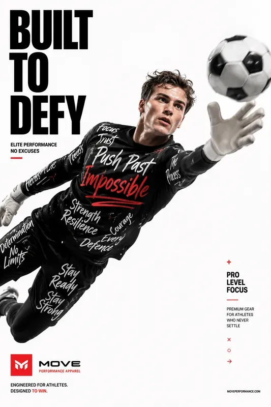 Bold Typography Sports Ads