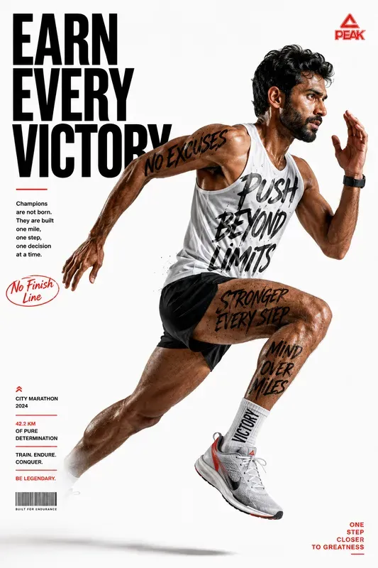 Bold Typography Sports Ads