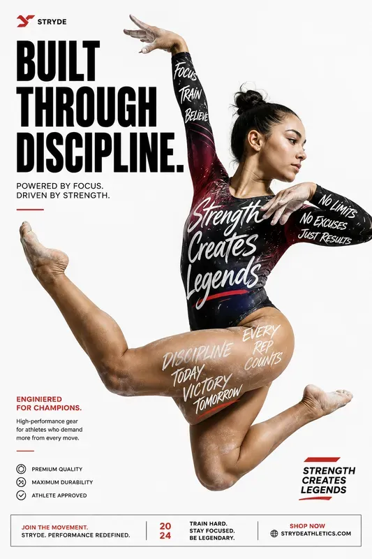 Bold Typography Sports Ads