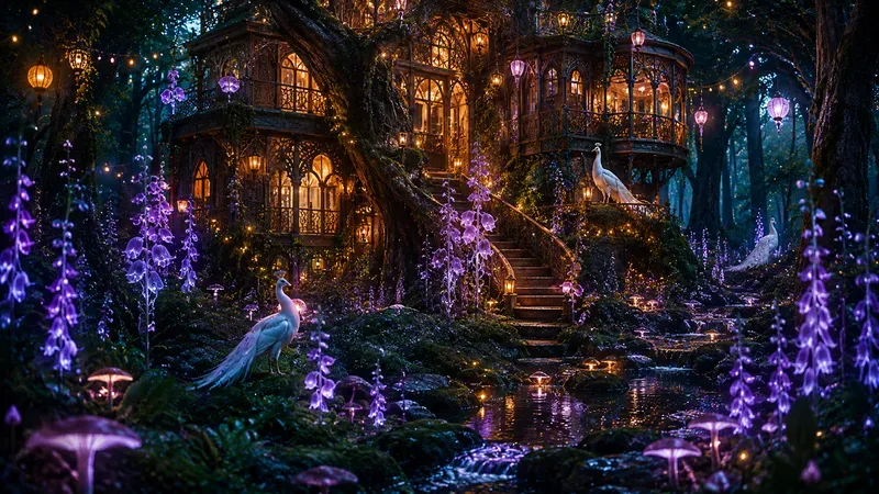 Whimsical Enchanted Cottage Art Assets