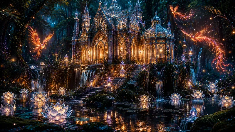 Whimsical Enchanted Cottage Art Assets