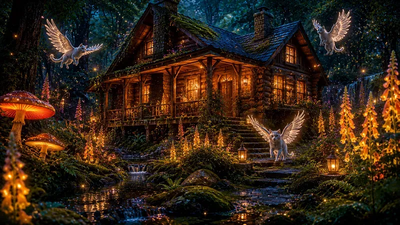 Whimsical Enchanted Cottage Art Assets