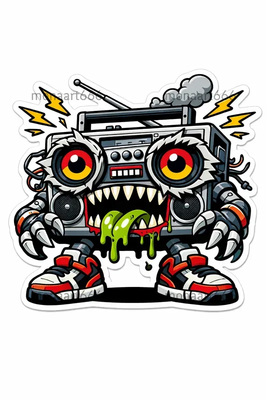 Neon Rebel Sticker Vaults