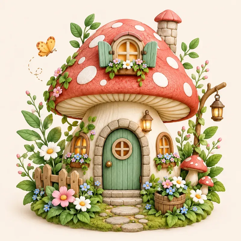 Whimsical 3D Garden Treasures