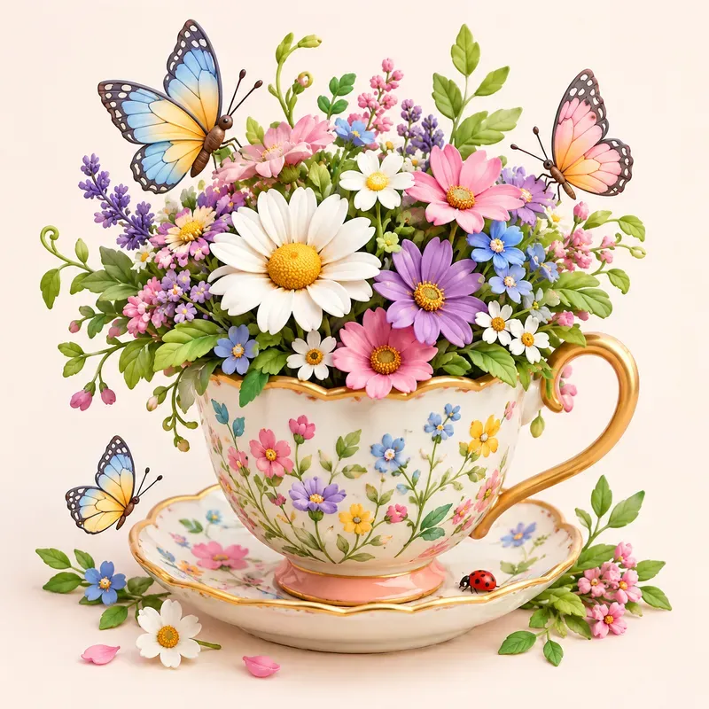 Whimsical 3D Garden Treasures