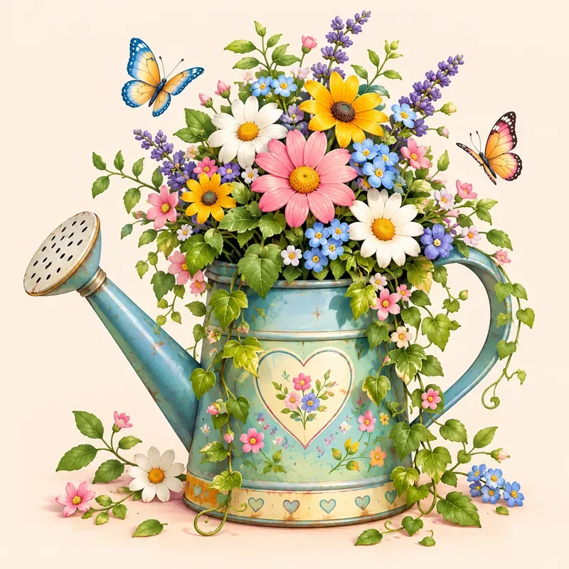 Whimsical 3D Garden Treasures