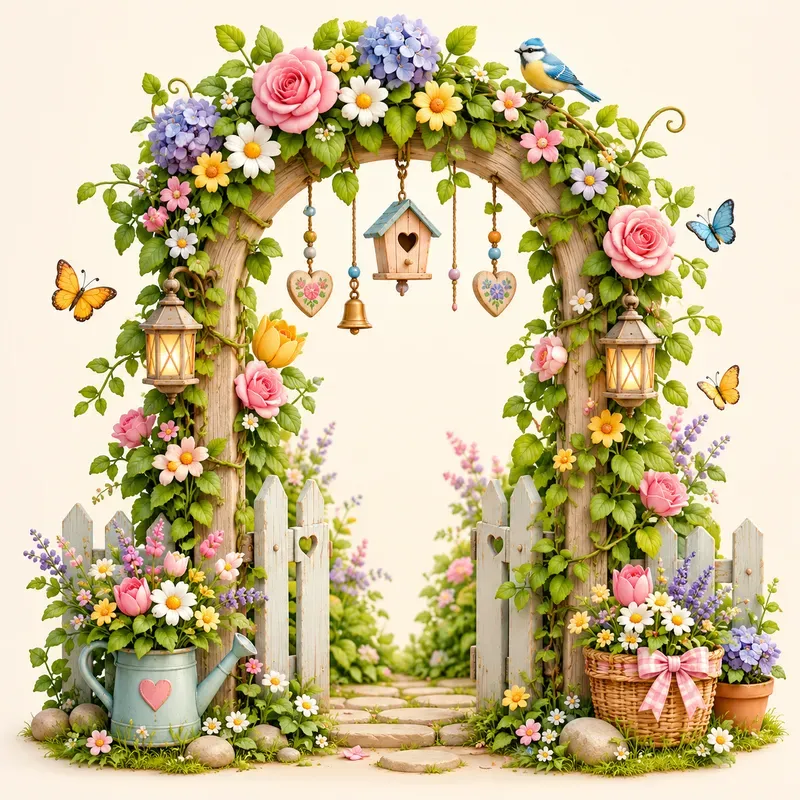 Whimsical 3D Garden Treasures