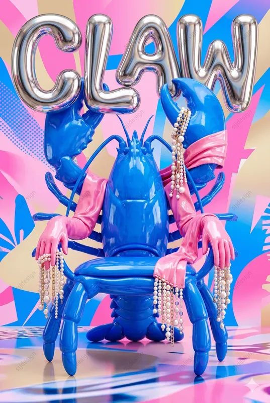Pop Avant Garde Editorial Poster Ads