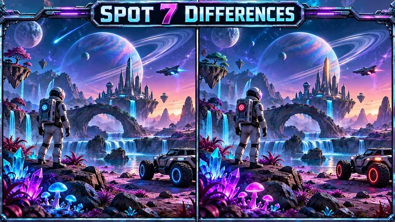 Spot 7 Differences Puzzle Images
