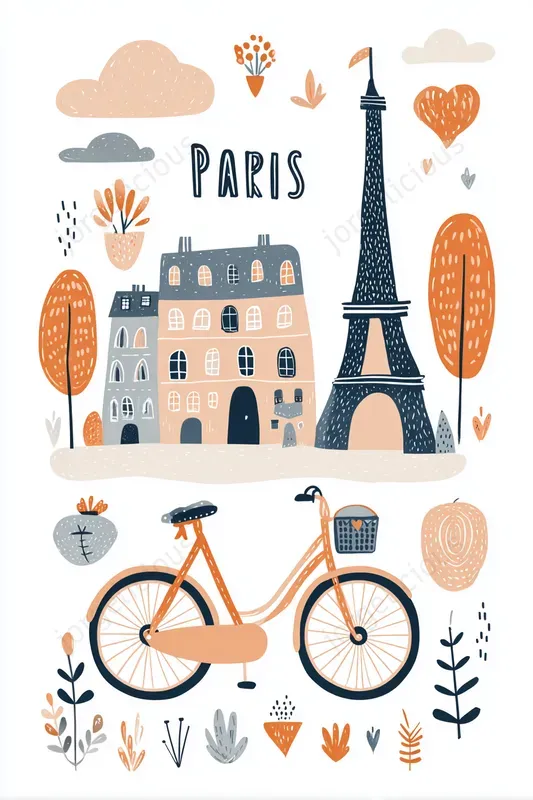 Cute City Travel Poster Illustrations