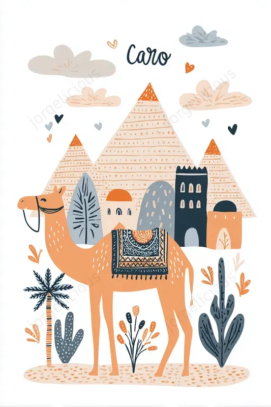 Cute City Travel Poster Illustrations