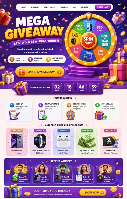 Gamified Popart 3D Website Page Gens