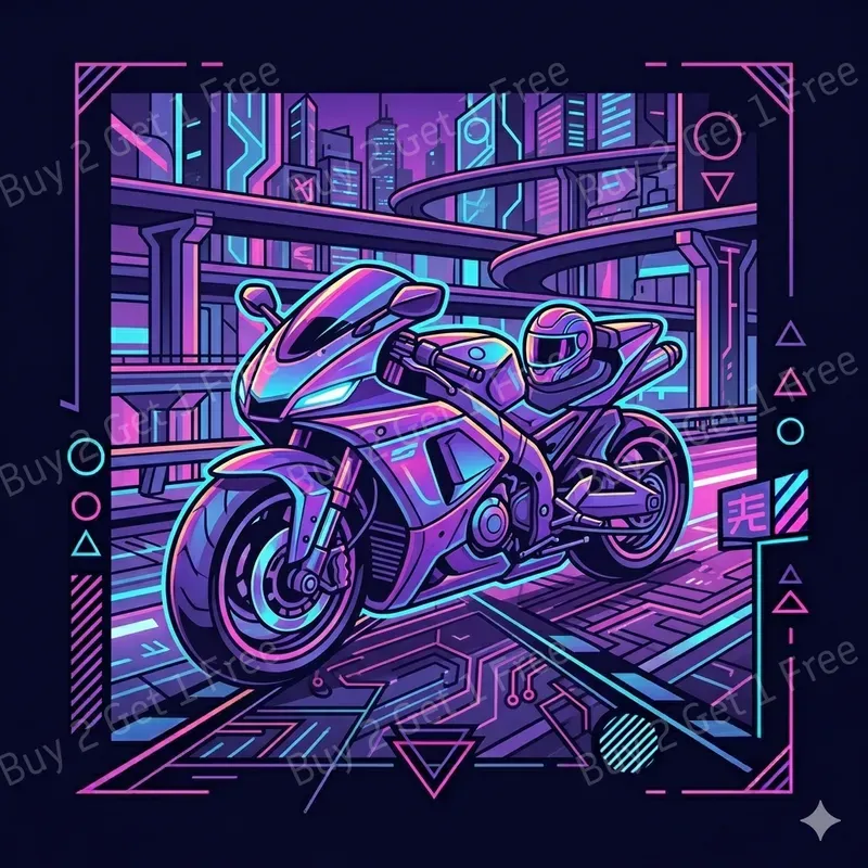 Neon Sunset Streetwear Artworks