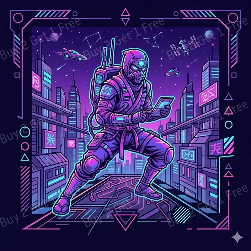 Neon Sunset Streetwear Artworks